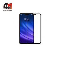 Стекло Xiaomi Redmi Note 6/Mi 8 Lite ПП, глянец, черный