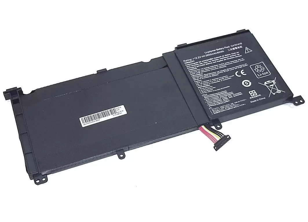 Аккумулятор (батарея) C32N1523 для ноутбука Asus ZenBook Pro UX501VW 15.2В 60Wh, 3900мАч, Li-Ion, черная (OEM) - фото 1 - id-p226355948