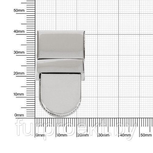 Застежка YB 029 (С419) никель полир выс кач