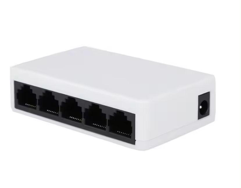 Сетевой хаб - коммутатор LAN - разветвитель RJ45 на 5 портов, 10/100 Мбит/с 555623 - фото 1 - id-p225060215