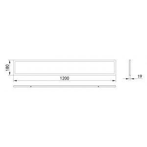 ЭРА Светильник светодиодный ЭРА SPO-7-72-6K-P (4) 72Вт 6500К 6500Лм IP40 1200x180x19 призма с проводом - фото 5 - id-p226356462