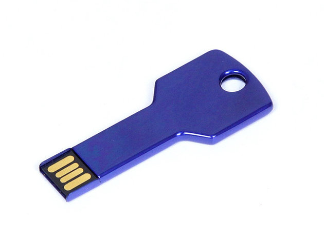 Флешка в виде ключа, 64 Гб, синий, фото 2