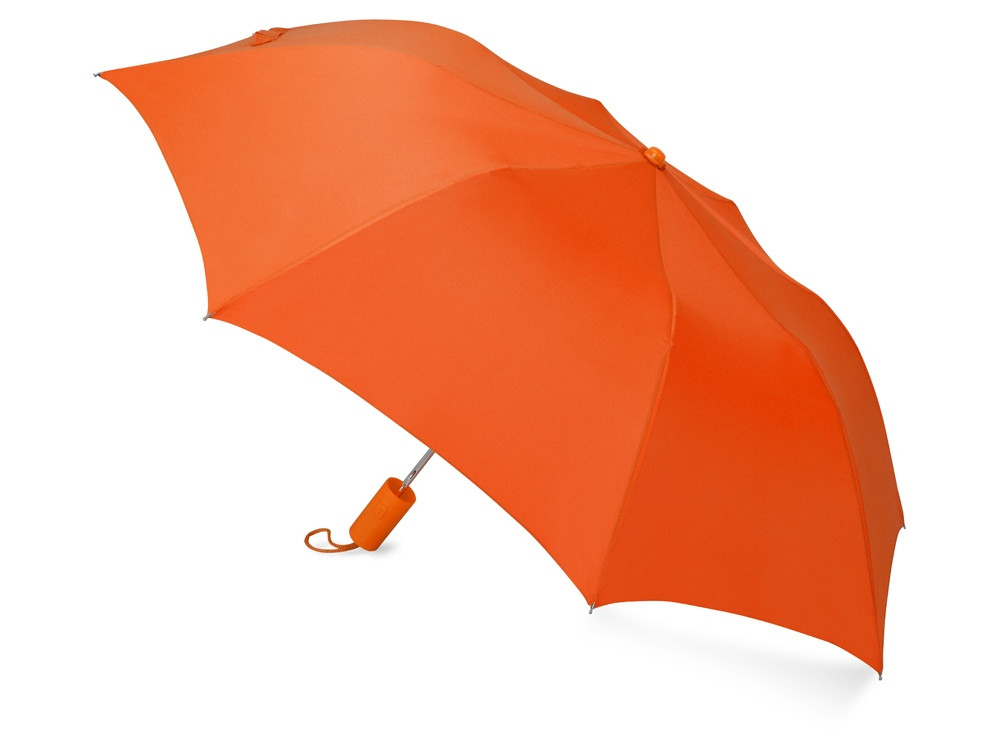 Зонт складной Tulsa, полуавтоматический, 2 сложения, с чехлом, оранжевый (P) - фото 2 - id-p226356842