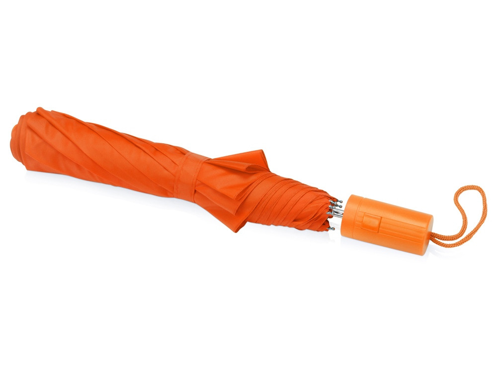 Зонт складной Tulsa, полуавтоматический, 2 сложения, с чехлом, оранжевый (P) - фото 3 - id-p226356842