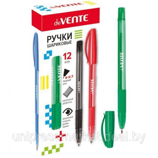 Ручка шарик. "deVENTE" зеленая, 0,7мм с резиновым держателем 5073332 - фото 1 - id-p226357955