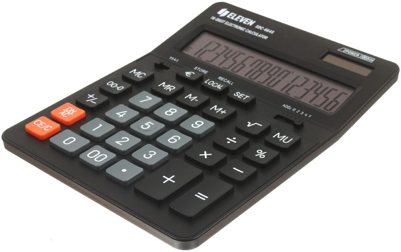 Калькулятор 16-разрядный Eleven SDC-664S черный