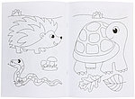 Раскраска А4 «Три совы» 8 л., «Дикие животные»