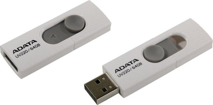 ADATA UV220 AUV220-64G-RWHGY USB2.0 Flash Drive 64Gb - фото 1 - id-p226358015