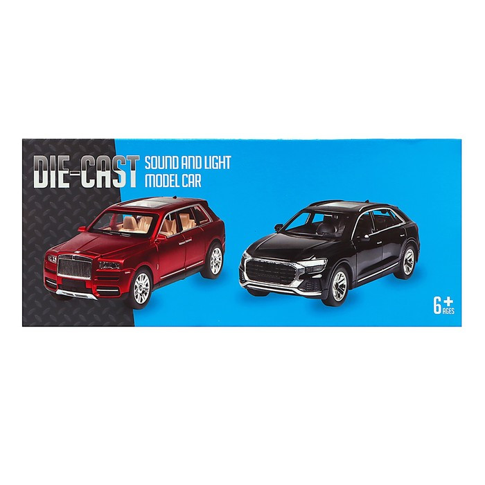 Машина металлическая BMW X7, 1:24, открываются двери, капот, багажник, цвет чёрный - фото 6 - id-p226358448