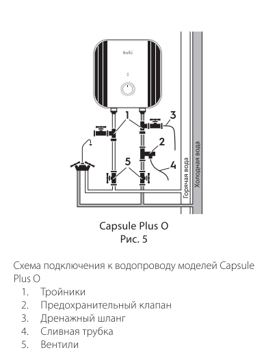 Электрический водонагреватель BWH/S 10 Capsule Plus O \10л\2кВт - фото 9 - id-p223496075