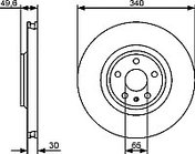 Тормозной диск Bosch 0986479464