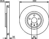 Тормозной диск Bosch 0986479464