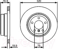 Тормозной диск Bosch 0986479442