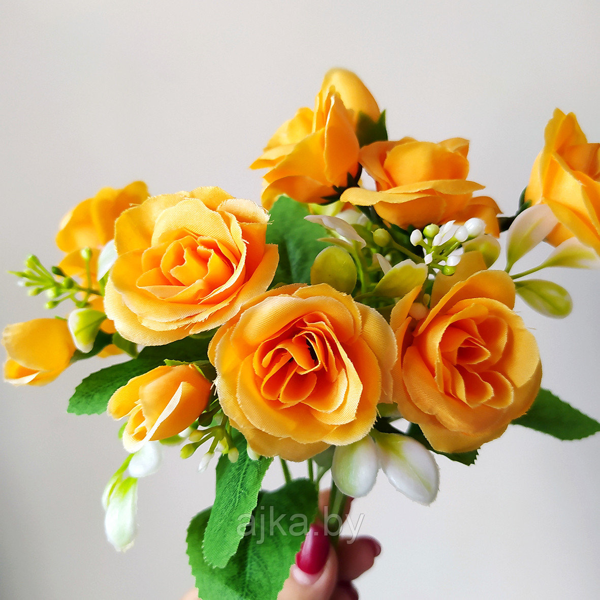 Букет декоративный Розочки 30 см, оранжевый - фото 3 - id-p226369287