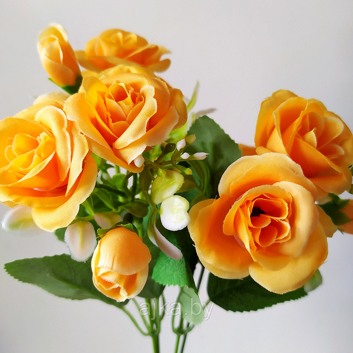 Букет декоративный Розочки 30 см, оранжевый - фото 2 - id-p226369287