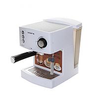 Рожковая кофеварка помповая эспрессо ручная с капучинатором Polaris PCM 1527E белая