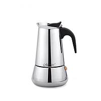 Гейзерная кофеварка из нержавеющей стали на 2 чашки Maestro MR-1660-2 Espresso/Moka