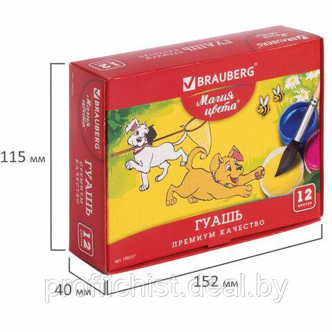 Гуашь BRAUBERG "МАГИЯ ЦВЕТА", 12 цветов по 20 мл, 190557 ЦЕНА БЕЗ НДС!!! - фото 3 - id-p226369776