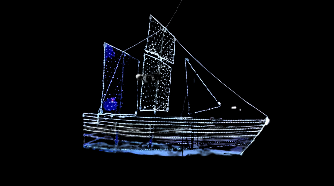 Светодиодная фигура "Яхта парусная"