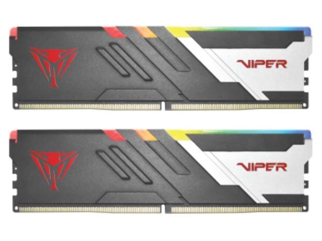 Модуль памяти Patriot Memory Viper Venom RGB DDR5 DIMM 5200Mhz PC5-41600 CL40 - 64Gb (2x32Gb) PVVR564G520C40K - фото 1 - id-p226168496