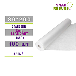 Простыни BEAJOY 80*200 Soft Standart, в рул.100шт, белый