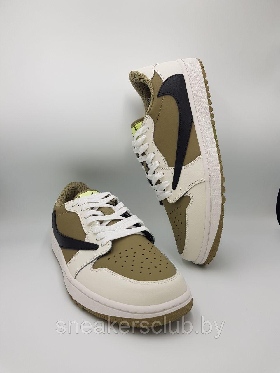 Кроссовки мужские Nike Air Jordan 1 Retro Low OG SP Travis Scott/большие размеры/демисезонные / повседневные