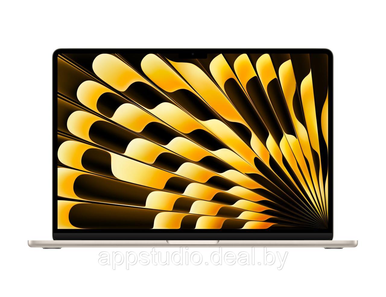 Apple MacBook Air M3 15" 2024 8GB / 256GB SSD «сияющая звезда» (starlight) MRYR3 - фото 1 - id-p226370125