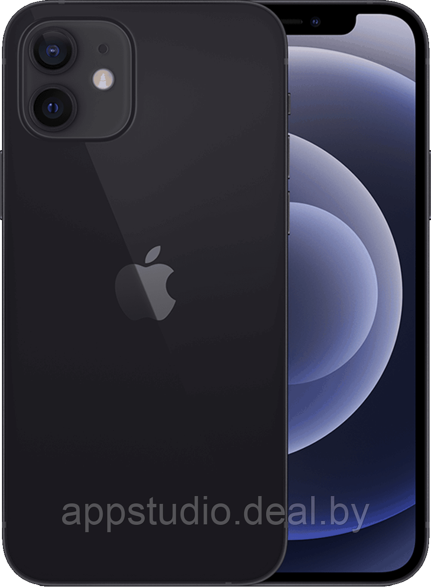 Apple iPhone 12 64GB черный (black) MGJ53 - фото 1 - id-p226370272