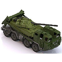 Военный тягач «Щит», с танком