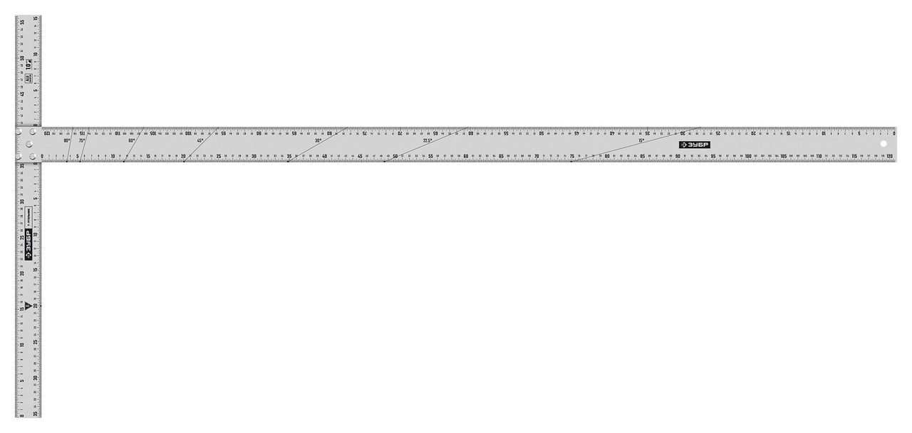 Зубр Угольник алюминиевый Т-образный 1200мм (34387) ЗУБР - фото 2 - id-p226322501