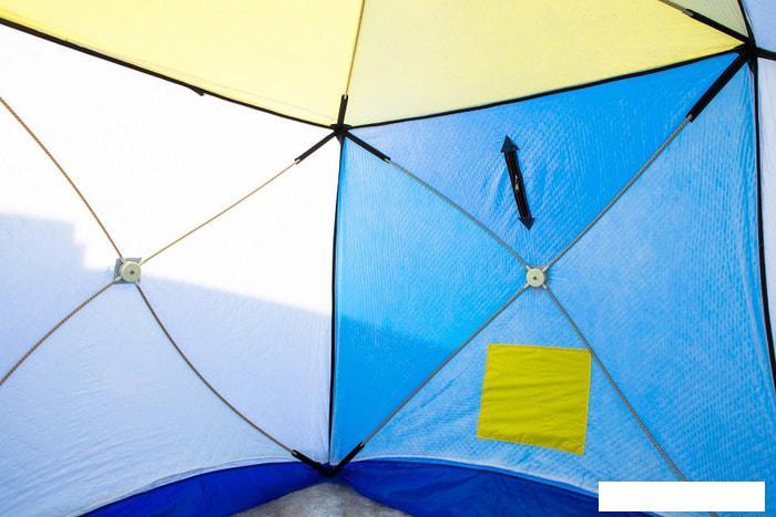 Палатка для зимней рыбалки Стэк КУБ-2 (трехслойная, дышащая) - фото 3 - id-p225812506