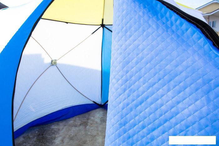 Палатка для зимней рыбалки Стэк КУБ-2 (трехслойная, дышащая) - фото 4 - id-p225812506