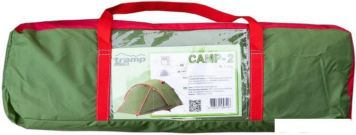 Треккинговая палатка TRAMP Camp 2 (зеленый) - фото 5 - id-p225816600