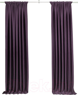 Шторы Модный текстиль 112MT391011 (250x200, 2шт, фиолетовый) - фото 1 - id-p225921719