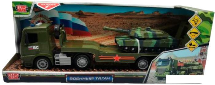 Автовоз Технопарк Тягач с танком 1915752-R
