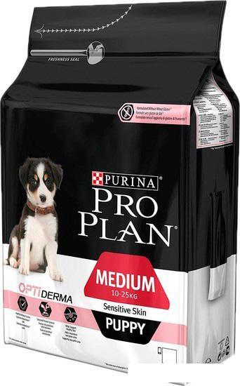Корм для собак Pro Plan Puppy Medium Sensitive Skin 3 кг - фото 1 - id-p226305301