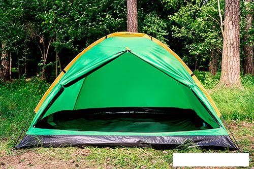 Треккинговая палатка Sundays Simple 2 (зеленый/желтый) - фото 5 - id-p225813803