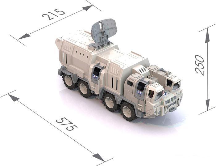 Игрушечный транспорт Нордпласт Военный тягач Арктика с кунгом 287 (бежевый) - фото 6 - id-p225926605