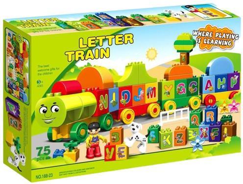 Конструктор Kids Home Toys Поезд-алфавит 188-23 - фото 1 - id-p225962285