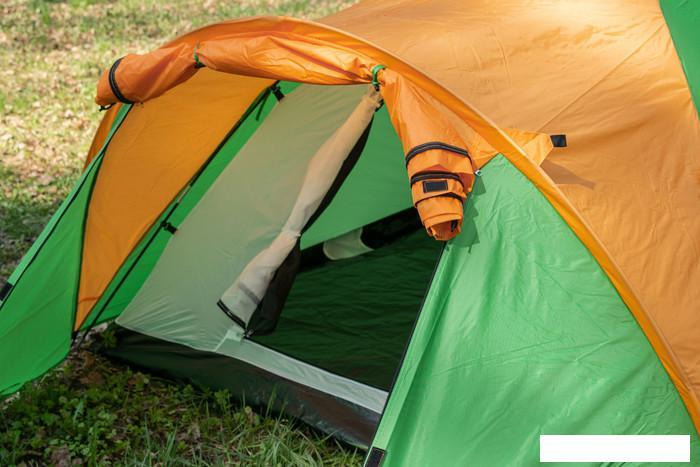 Треккинговая палатка Sundays ZC-TT010-3P v2 (зеленый/желтый) - фото 6 - id-p225807725