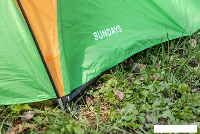 Треккинговая палатка Sundays ZC-TT010-3P v2 (зеленый/желтый) - фото 9 - id-p225807725