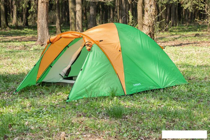 Треккинговая палатка Sundays ZC-TT010-4P v2 (зеленый/желтый) - фото 4 - id-p225807745