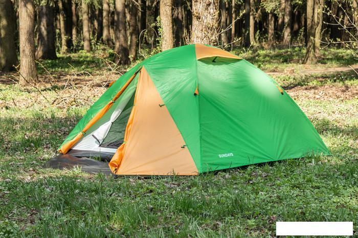 Треккинговая палатка Sundays ZC-TT009-3P v2 (зеленый/желтый) - фото 3 - id-p225807759