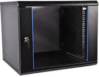 Шкаф коммутационный ЦМО ШРН-Э-9.350-9005 настенный, стеклянная передняя дверь, 9U, 600x476x350 мм
