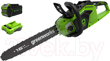 Электропила цепная Greenworks GD40CS18 - фото 3 - id-p226385045