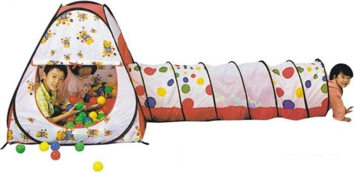 Игровая палатка Calida Конус + тоннель + 100 шаров - фото 1 - id-p225815419