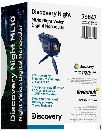 Монокуляр Discovery Night ML10 (синий) - фото 4 - id-p225812190