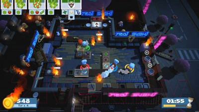 Игра для игровой консоли PlayStation 4 Overcooked! 2 - фото 3 - id-p226384842