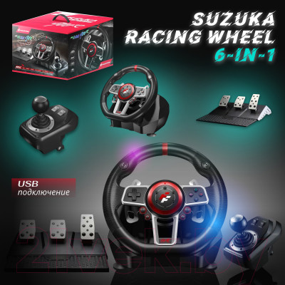 Игровой руль FlashFire Suzuka Racing Wheel 6-in-1 / ES900R - фото 10 - id-p217422941