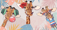 Фотообои листовые ФабрикаФресок Детские Веселые жирафы / 255270